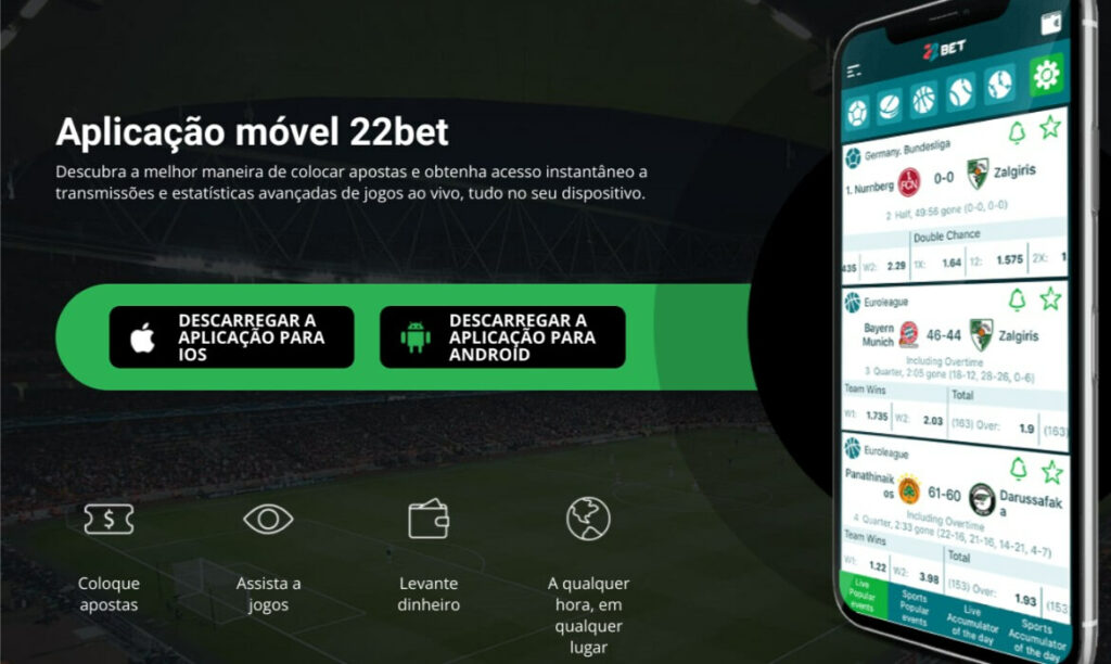 22bet Aplicação Móvel